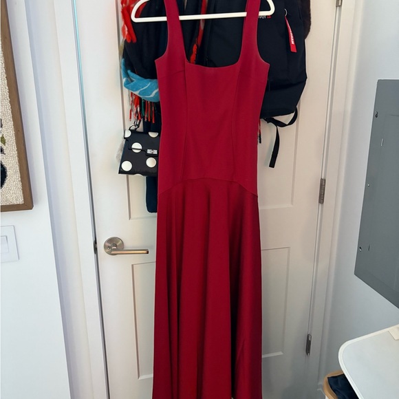 L'Academie Rich Red Maxi Dress